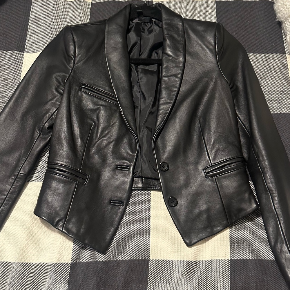 Joes Jeans 100% Leather Blazer